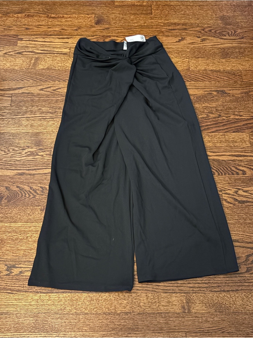 NWT Black Twist-Front Wide Leg Jumpsuit Pants - H&M